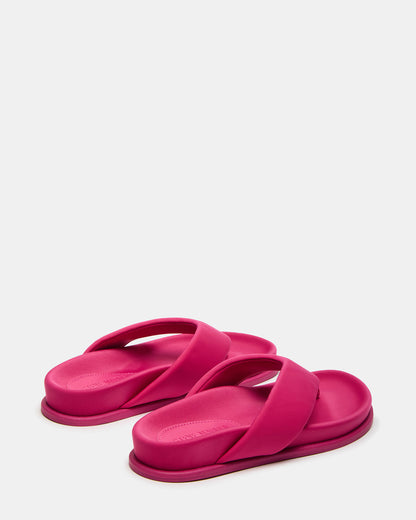 ZINNIA Pink Women's Thong Footbed Sandal | Steve Madden Premium