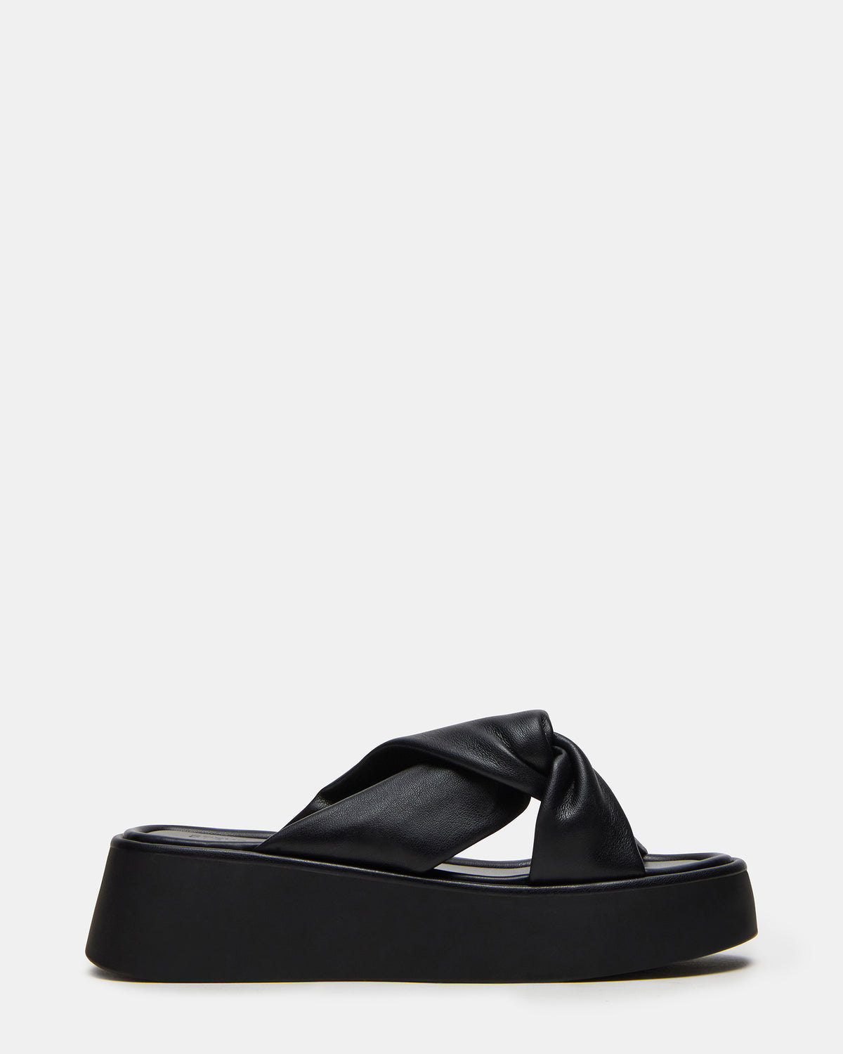 CYRIX Black Women's Platform Slide Sandal | Steve Madden Trusted