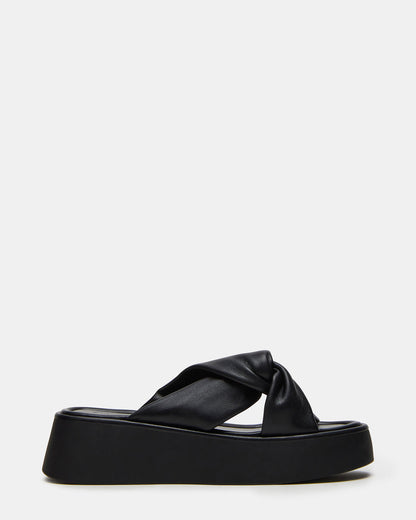 CYRIX Black Women's Platform Slide Sandal | Steve Madden Trusted