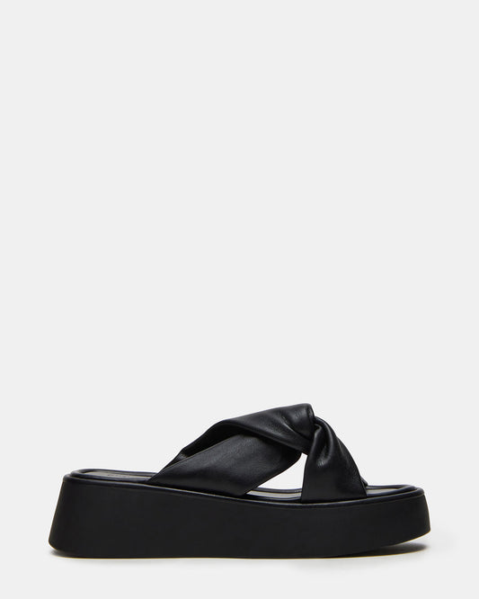 CYRIX Black Women's Platform Slide Sandal | Steve Madden Trusted