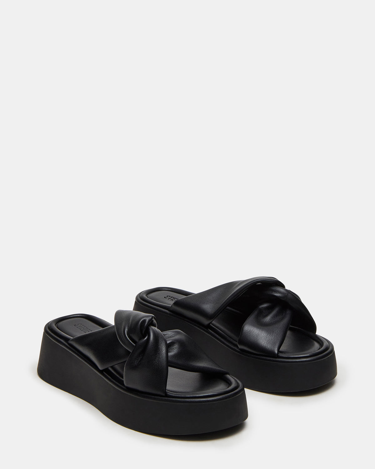 CYRIX Black Women's Platform Slide Sandal | Steve Madden Trusted