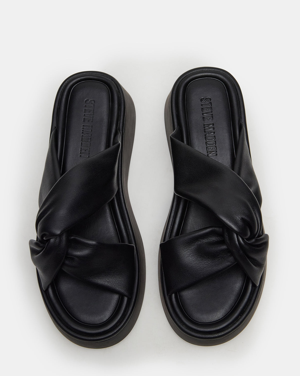 CYRIX Black Women's Platform Slide Sandal | Steve Madden Trusted