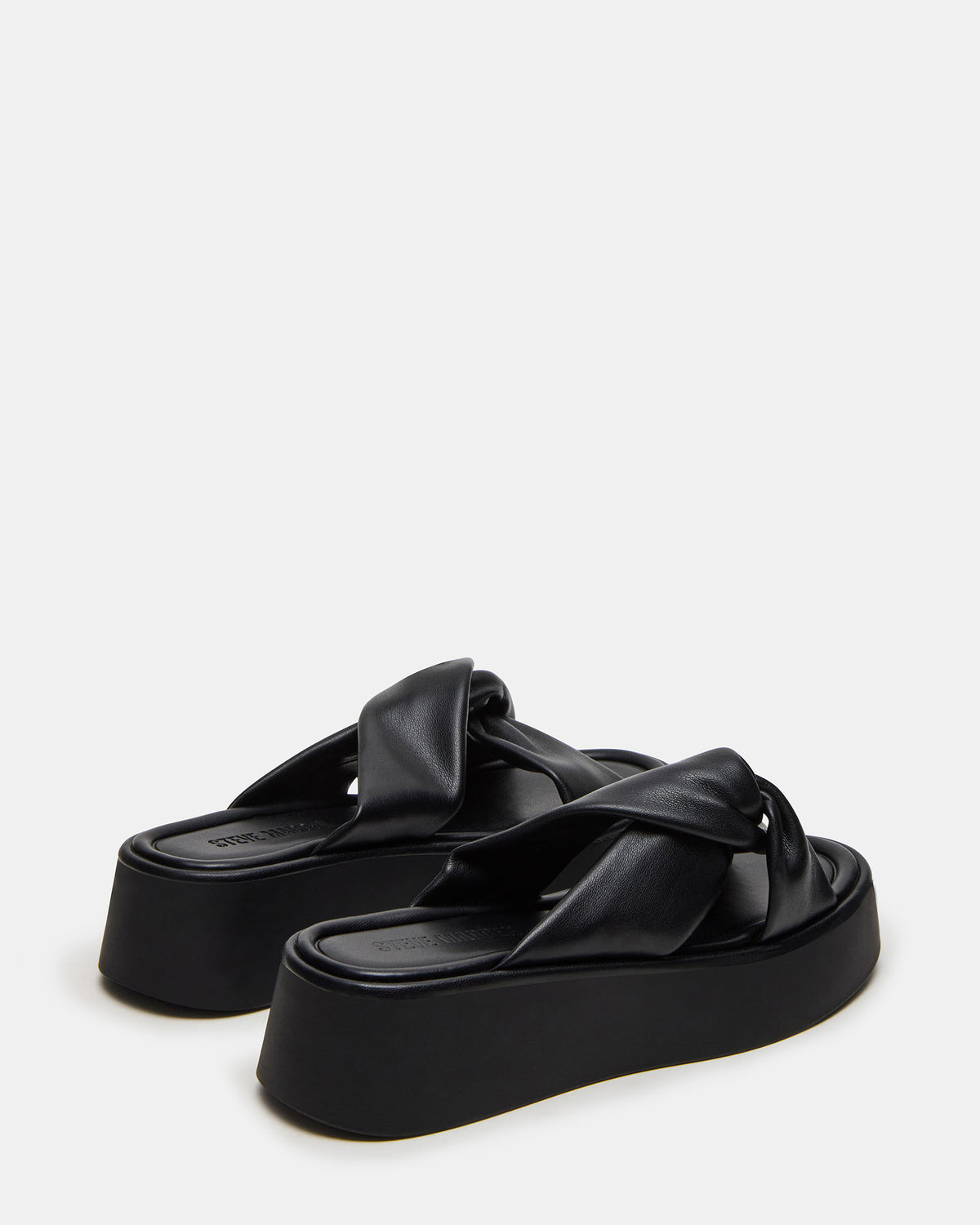 CYRIX Black Women's Platform Slide Sandal | Steve Madden Trusted