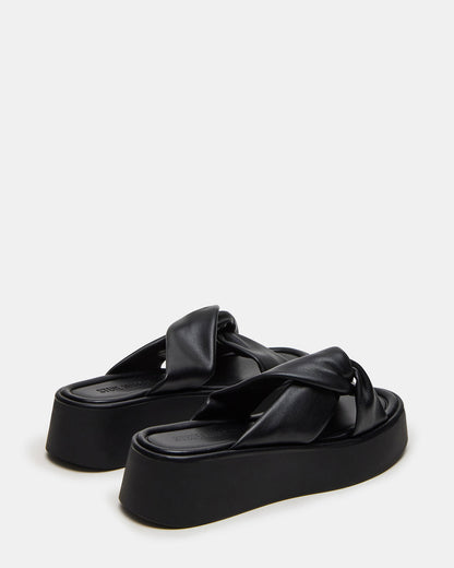 CYRIX Black Women's Platform Slide Sandal | Steve Madden Trusted