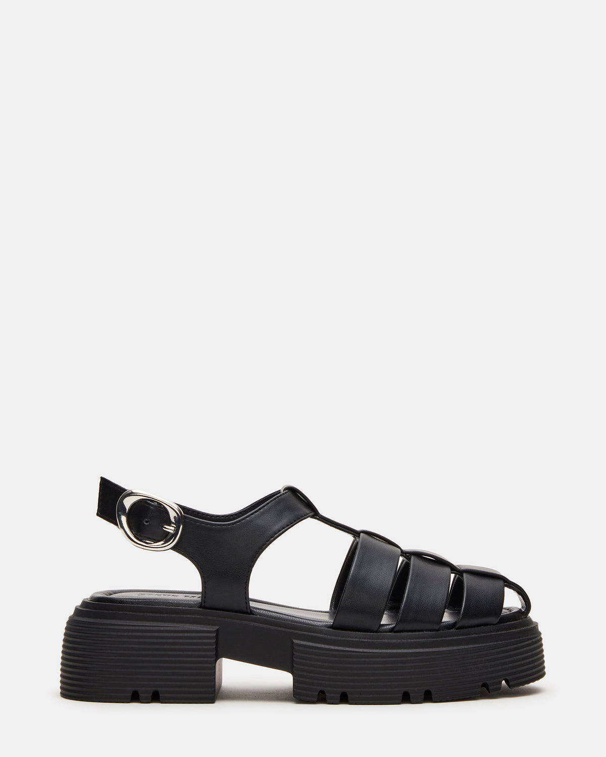 BASS Black Platform Fisherman Women's Sandal | Steve Madden Top Pick