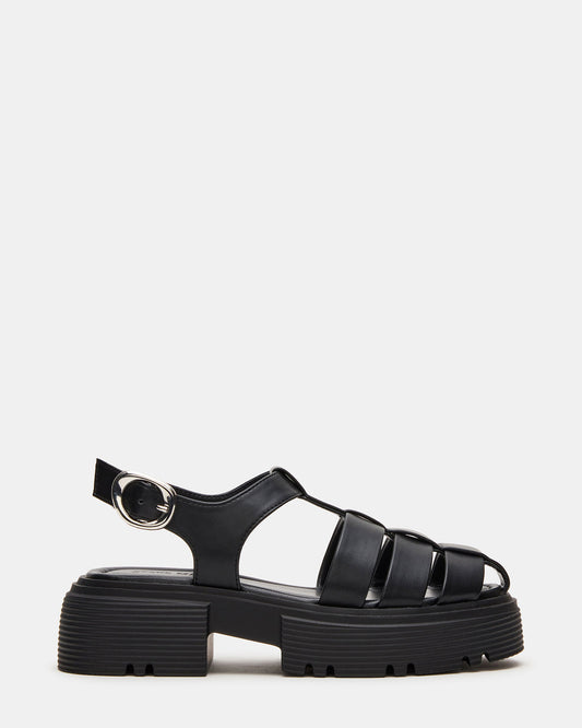BASS Black Platform Fisherman Women's Sandal | Steve Madden Top Pick