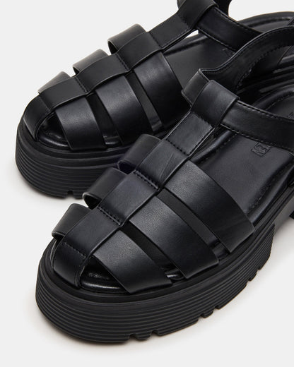 BASS Black Platform Fisherman Women's Sandal | Steve Madden Top Pick