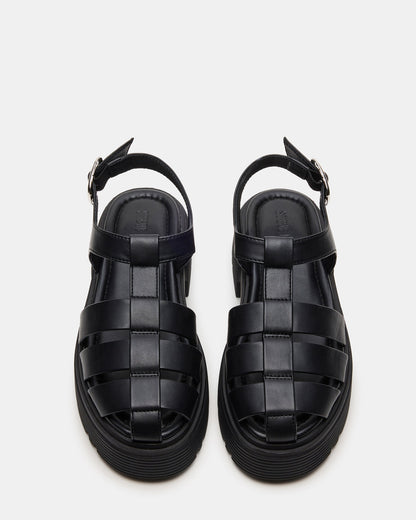 BASS Black Platform Fisherman Women's Sandal | Steve Madden Top Pick