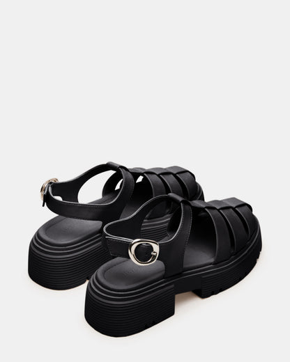BASS Black Platform Fisherman Women's Sandal | Steve Madden Top Pick