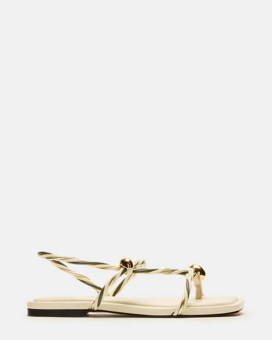 LOCO Bone Multi Women's Strappy Square Toe Sandal | Steve Madden Customer Favorite