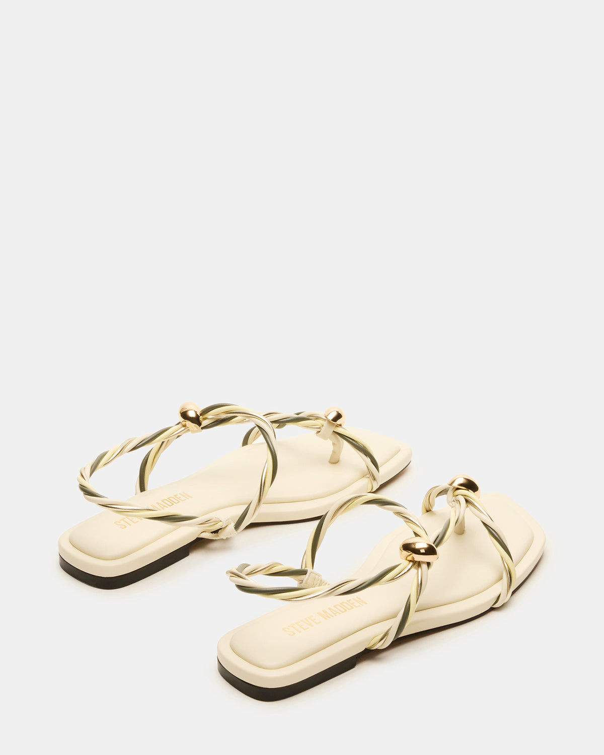 LOCO Bone Multi Women's Strappy Square Toe Sandal | Steve Madden Customer Favorite