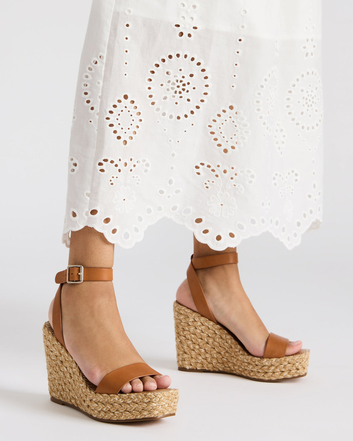 COSMO Tan Leather Rattia Women's Platform Wedge | Steve Madden Customer Favorite