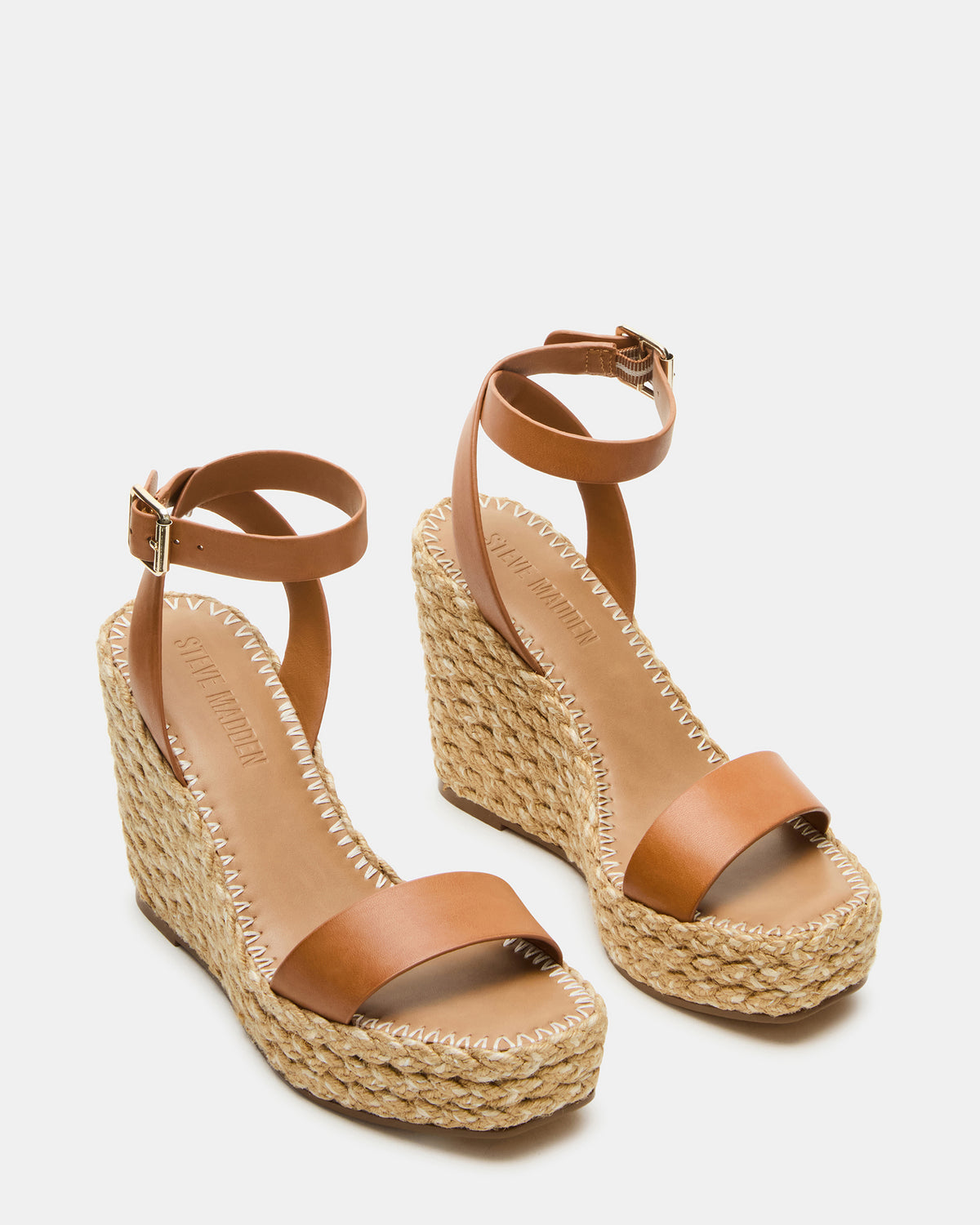 COSMO Tan Leather Rattia Women's Platform Wedge | Steve Madden Customer Favorite