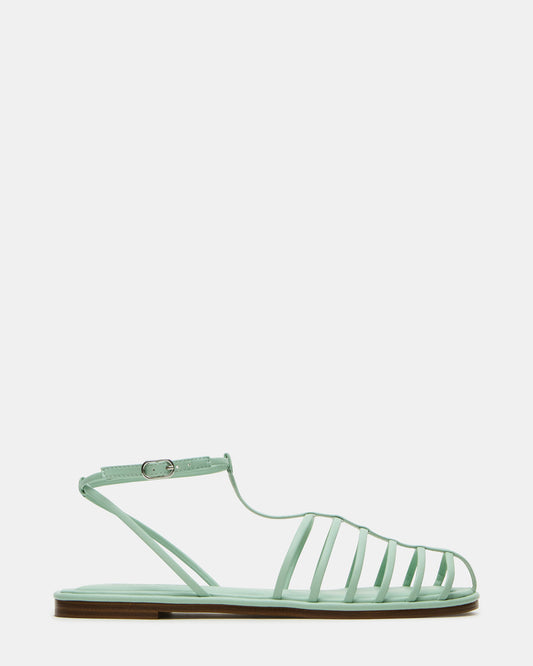 MARIN Pistachio Flat Strappy Fisherman Sandal | Steve Madden Value