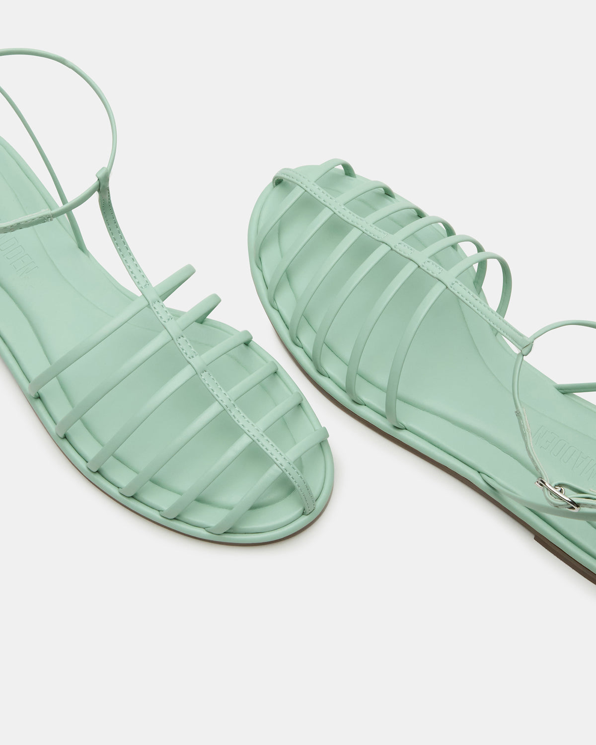 MARIN Pistachio Flat Strappy Fisherman Sandal | Steve Madden Value