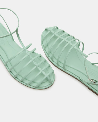 MARIN Pistachio Flat Strappy Fisherman Sandal | Steve Madden Value