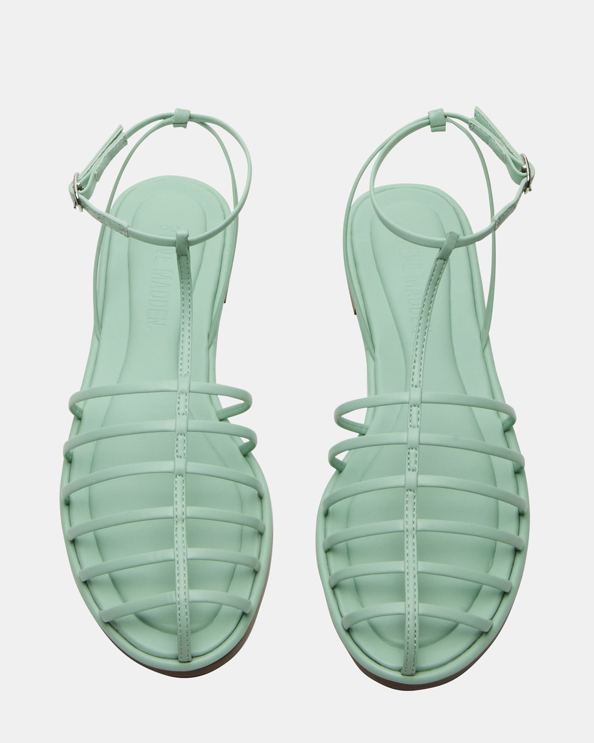MARIN Pistachio Flat Strappy Fisherman Sandal | Steve Madden Value