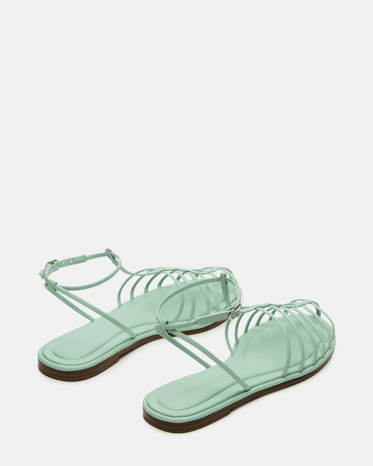 MARIN Pistachio Flat Strappy Fisherman Sandal | Steve Madden Value