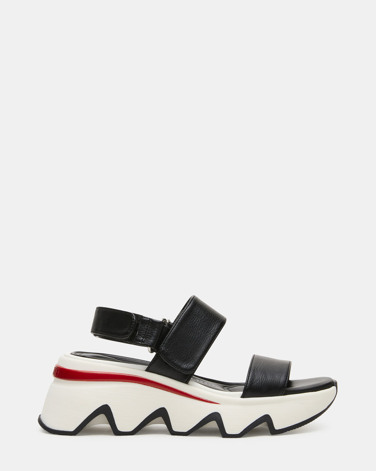 LOCHAN Black Platform Flatform Strappy Women's Sandal | Steve Madden Everyday