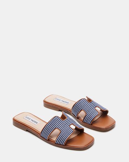 HADYN Navy Multi Sandal | Women's Designer Sandals | Steve Madden Smart Buy