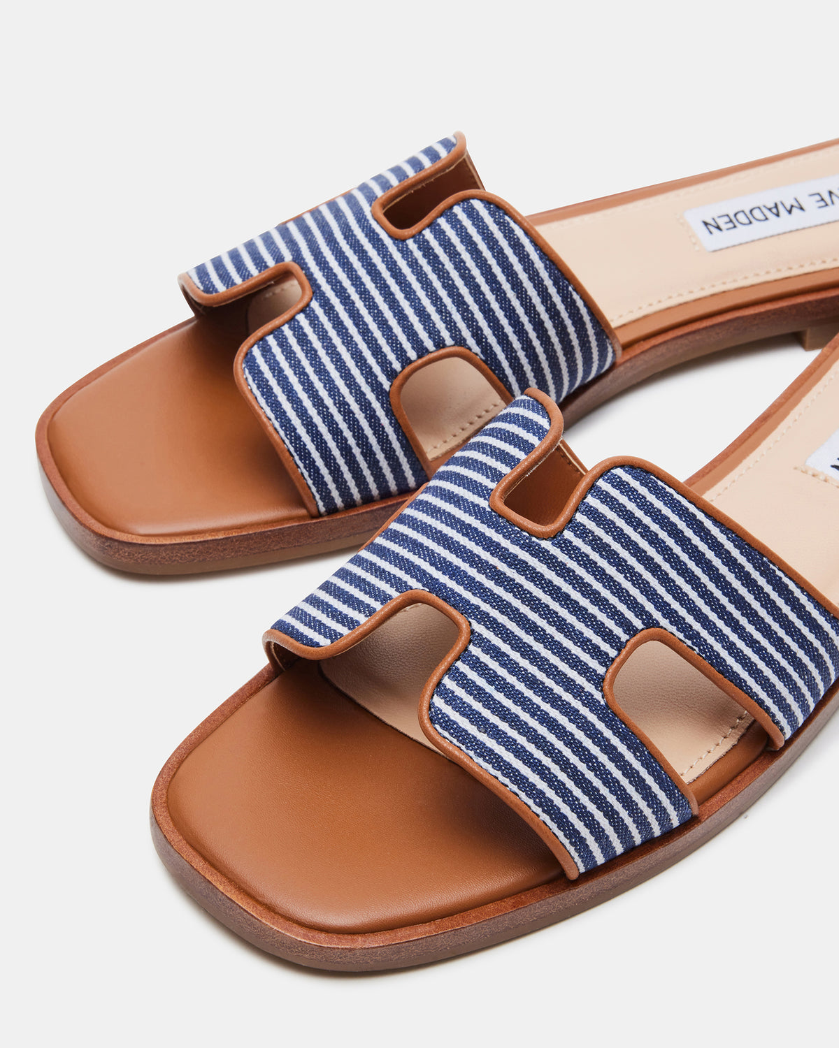 HADYN Navy Multi Sandal | Women's Designer Sandals | Steve Madden Smart Buy