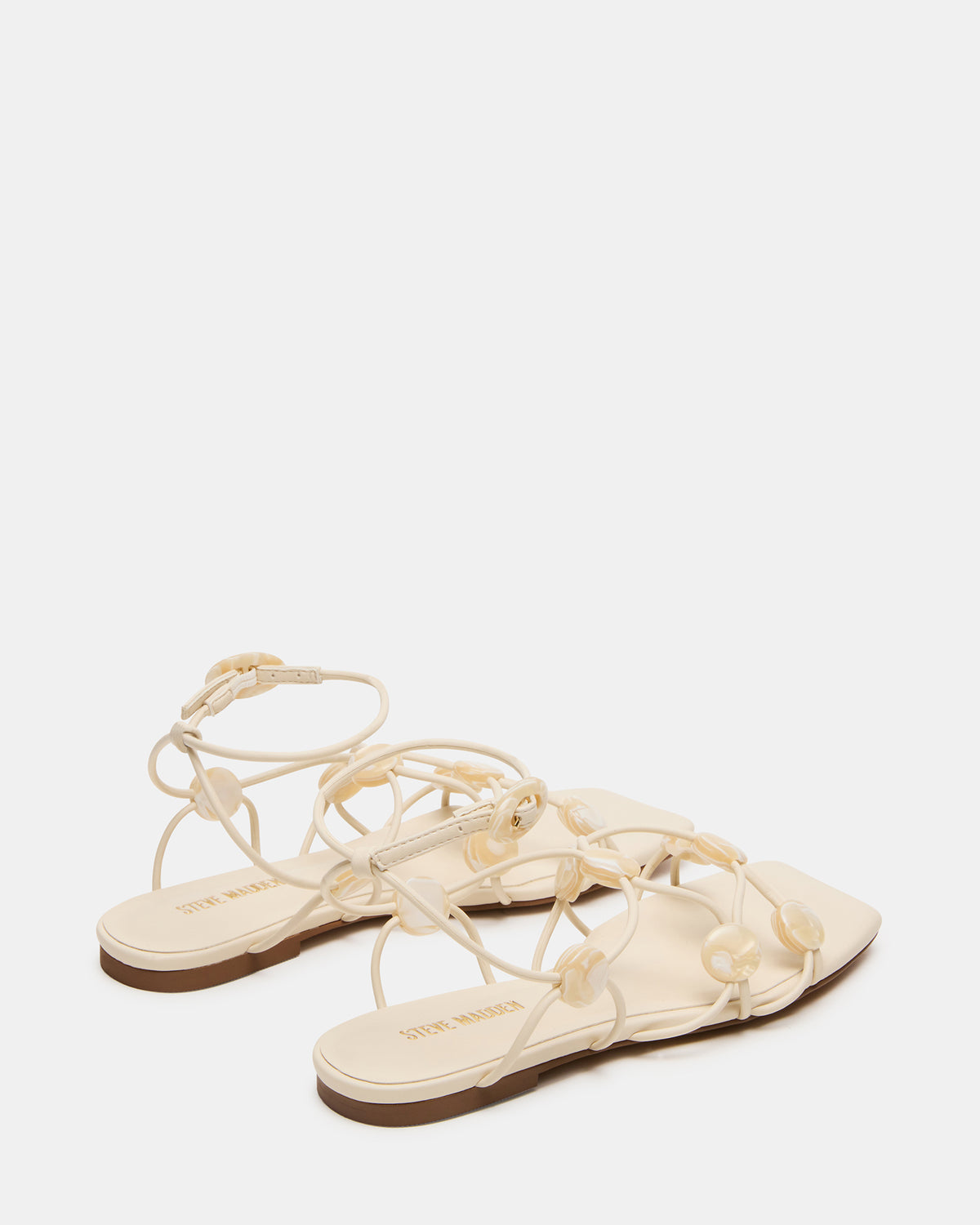 TIDES Pearl Strappy Square-Toe Women's Sandal | Steve Madden Great Value