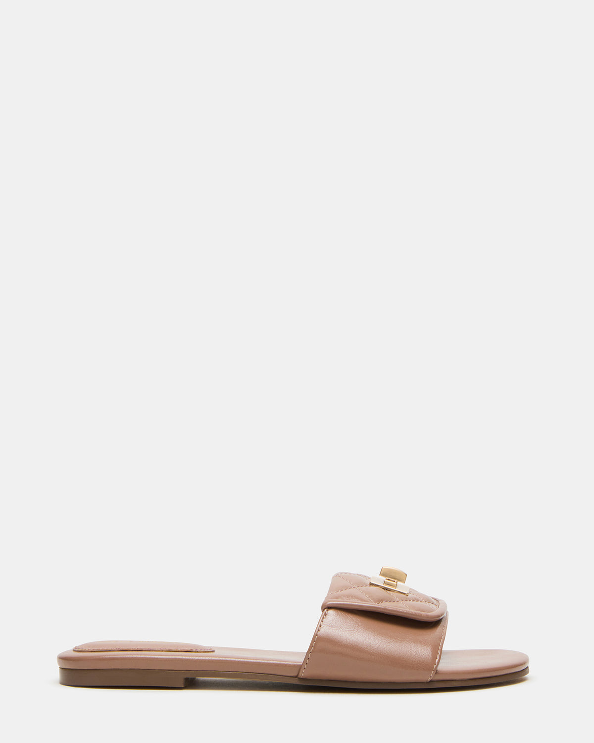 MORELAND Mocha Quilted Slide Women's Sandal | Steve Madden Everyday