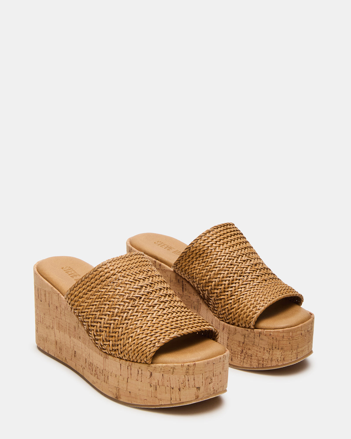COASTAL Raffia Platform Wedge Mule Women's Sandal | Steve Madden Quality