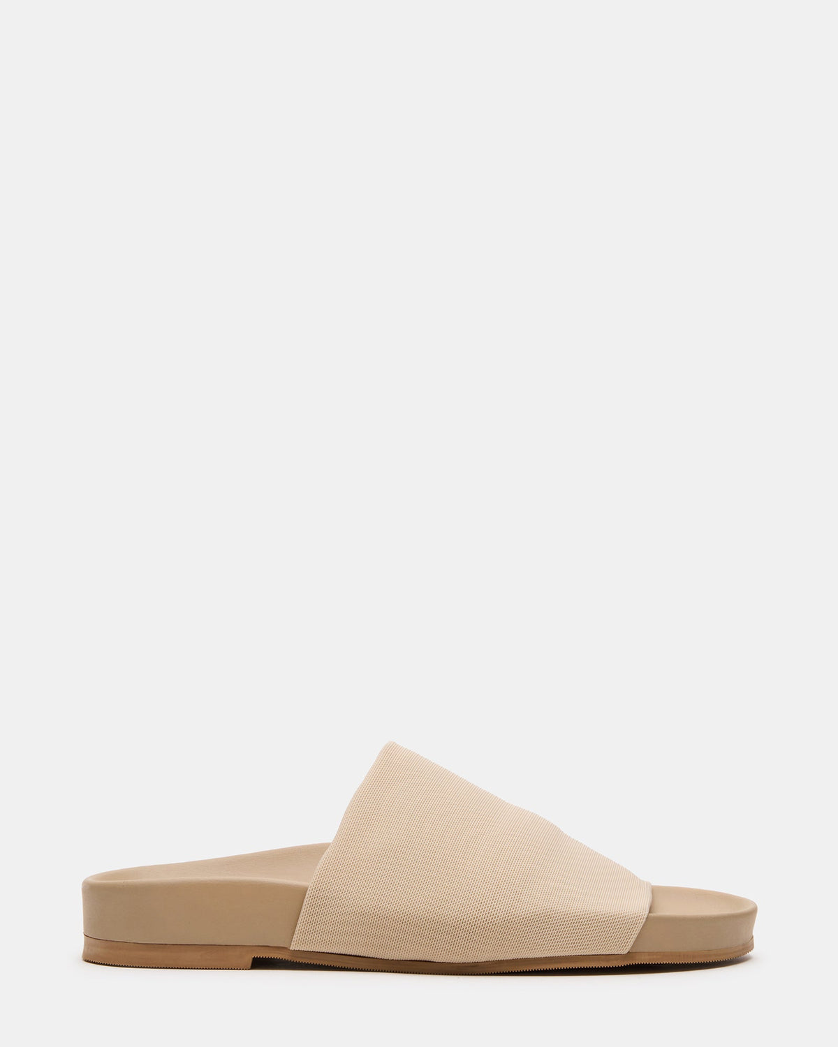 SANSA Tan Flatform Footbed Slide Women's Sandal | Steve Madden Best Seller