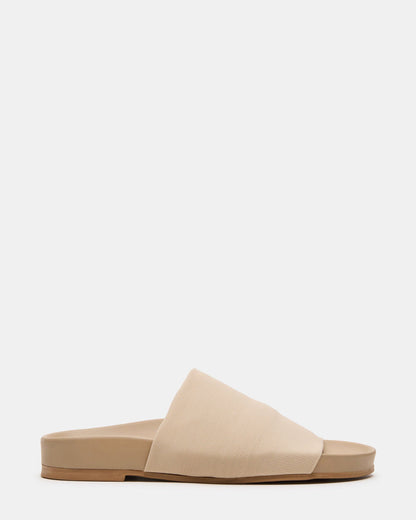 SANSA Tan Flatform Footbed Slide Women's Sandal | Steve Madden Best Seller