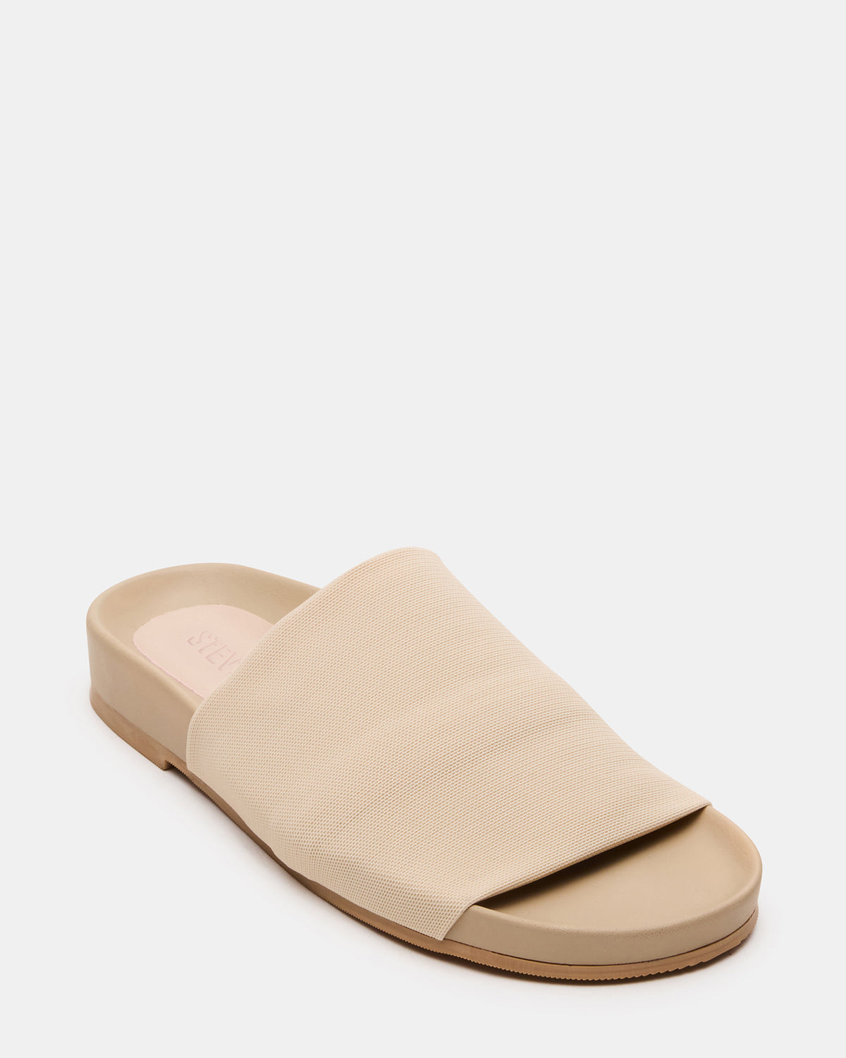 SANSA Tan Flatform Footbed Slide Women's Sandal | Steve Madden Best Seller