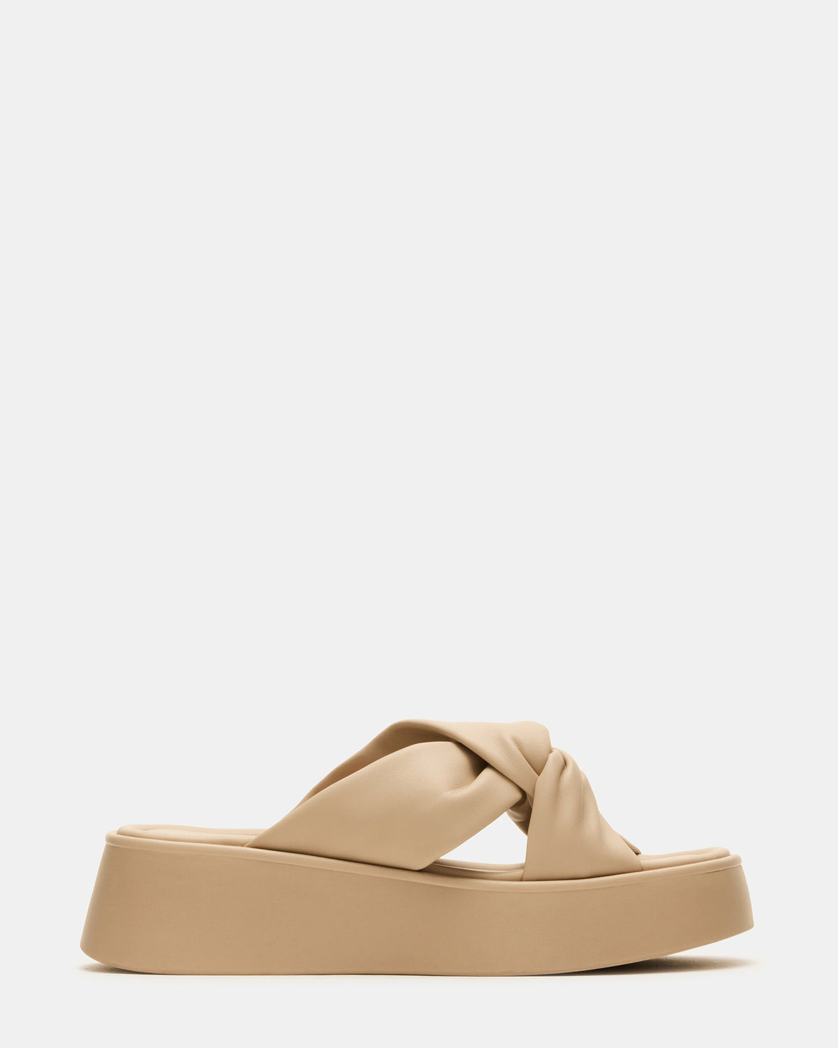 CYRIX Taupe Women's Platform Slide Sandal | Steve Madden Latest