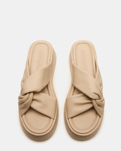 CYRIX Taupe Women's Platform Slide Sandal | Steve Madden Latest