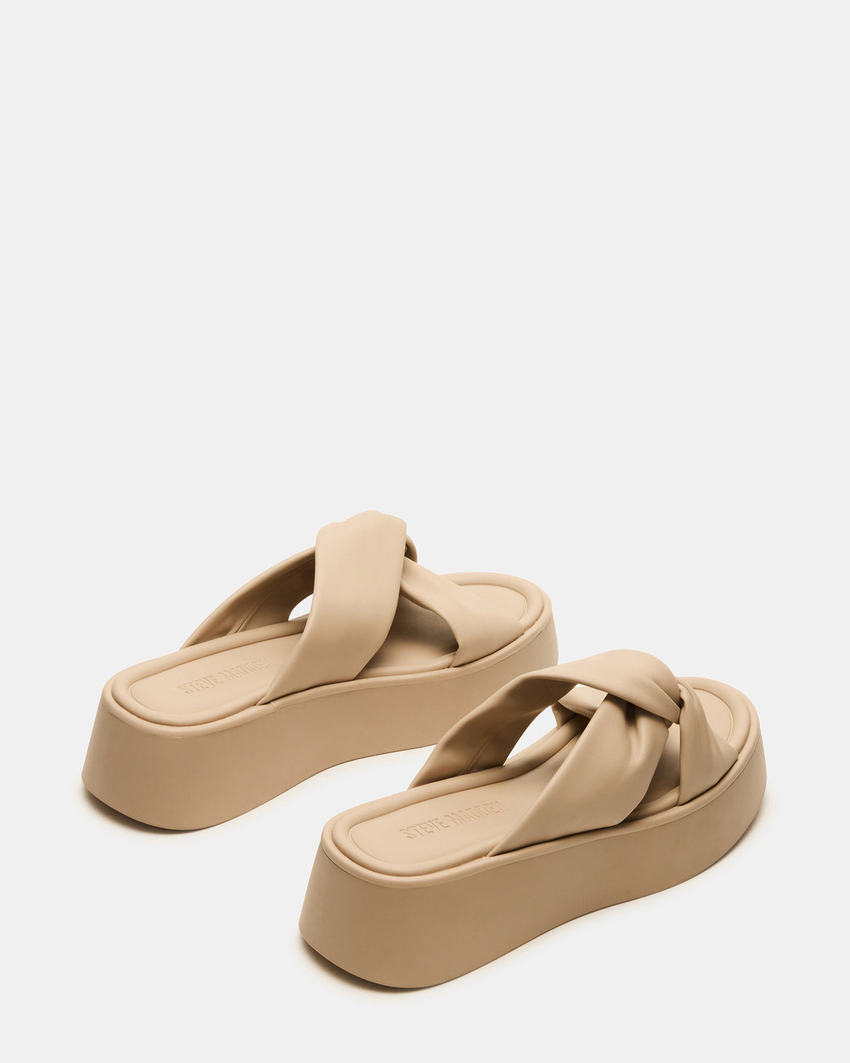 CYRIX Taupe Women's Platform Slide Sandal | Steve Madden Latest