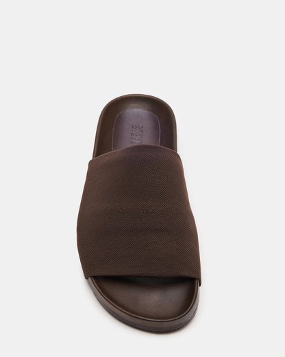 SANSA Brown Flatform Footbed Slide Women's Sandal | Steve Madden Hot Sale