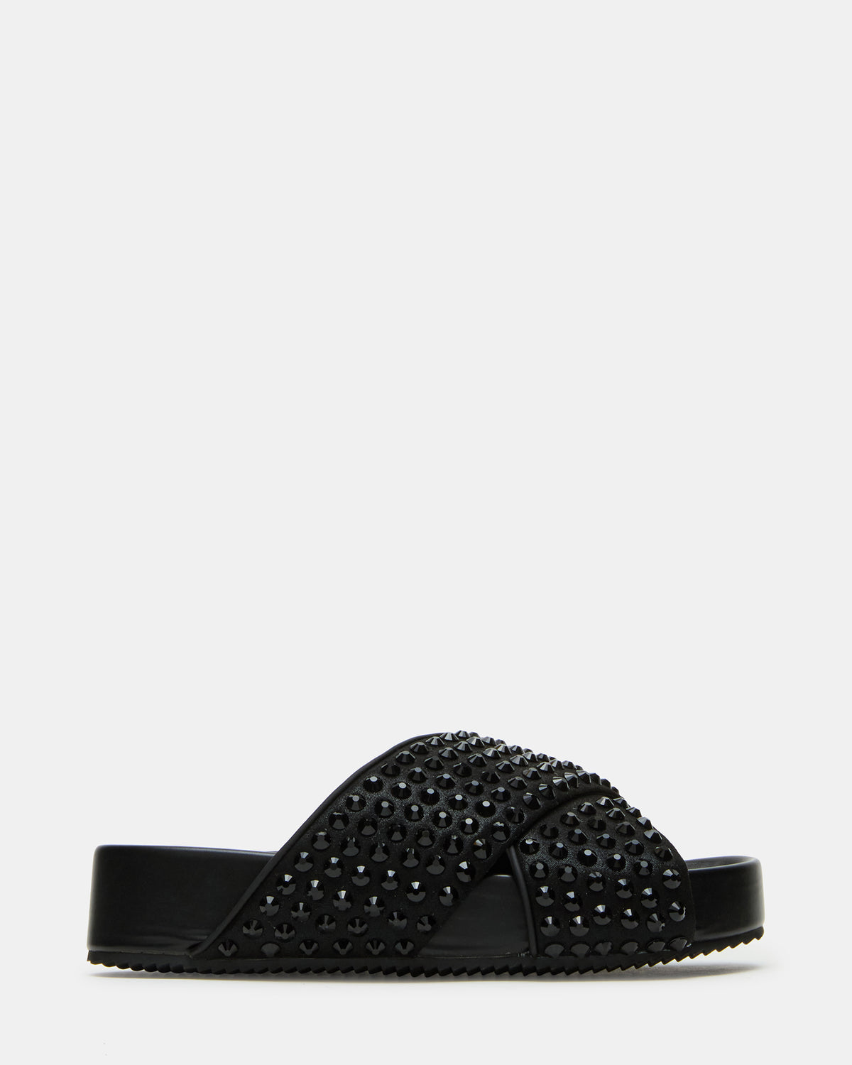 AVENDRA Black Multi Flatform Slide Women's Sandal | Steve Madden Popular
