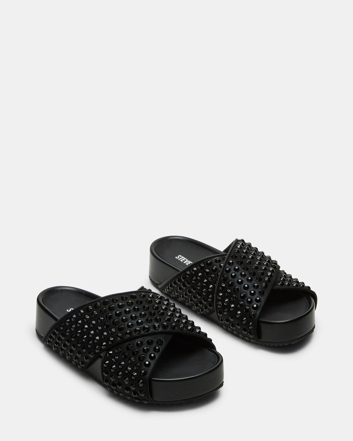 AVENDRA Black Multi Flatform Slide Women's Sandal | Steve Madden Popular