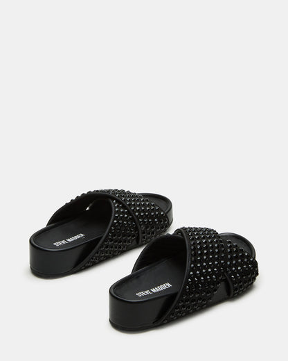 AVENDRA Black Multi Flatform Slide Women's Sandal | Steve Madden Popular