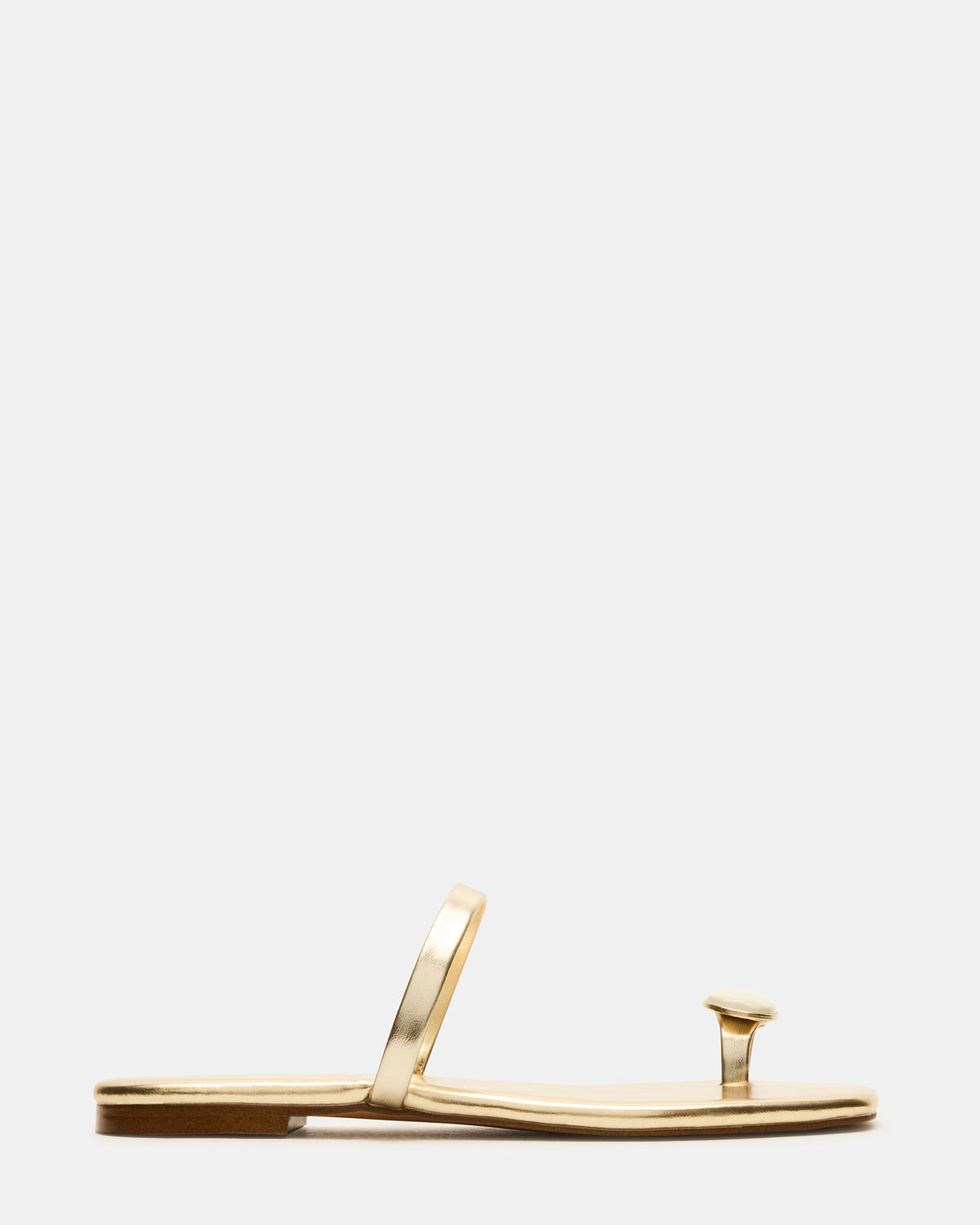 TAMARA Gold Flat Square-Toe Women's Sandal | Steve Madden Special Offer