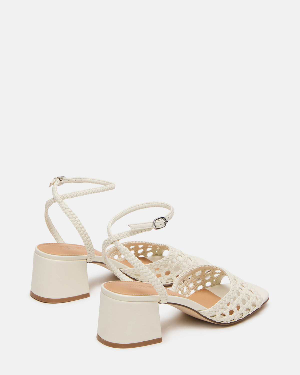 SOLEIL Bone Square-Toe Woven Women's Sandal | Steve Madden Top Pick