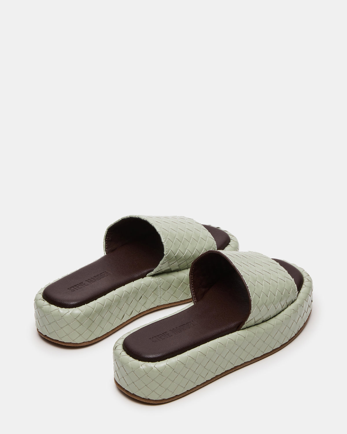 BEACHY Quilted Pistachio Platform Slide Women's Sandal | Steve Madden Popular