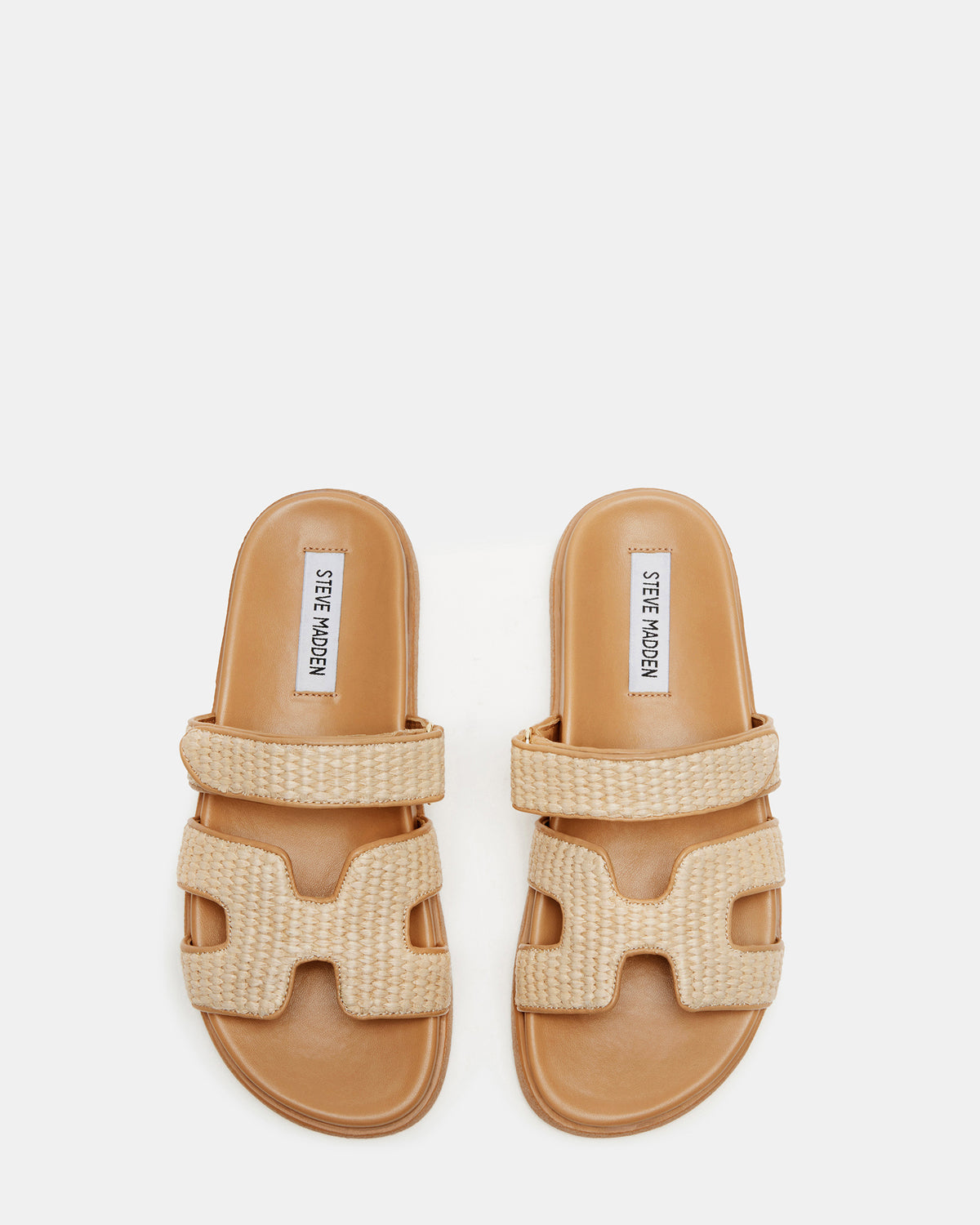 MAYVEN Natural Raffia Flatform Slide Women's Sandal | Steve Madden Hot Sale