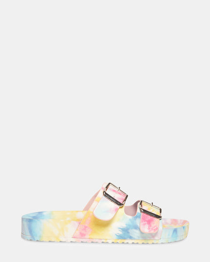 TEDDY-T PASTEL MULTI | Tie Dye Slides | Steve Madden Value