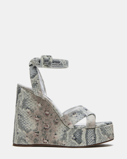 PINNACLE Multi Snake Women's Platform Wedge Sandal | Steve Madden Quality