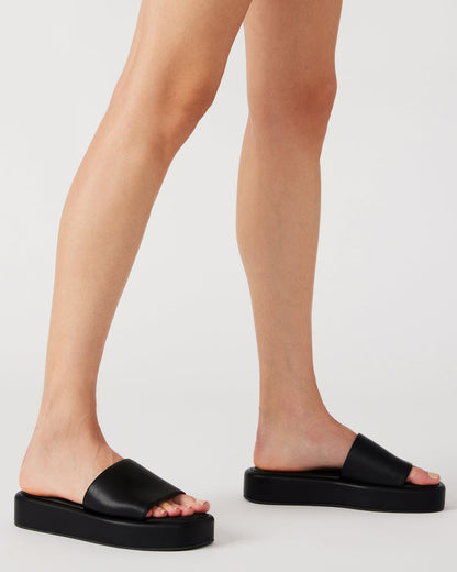 BEACHY Woven Red Multi Platform Slide Women's Sandal | Steve Madden Best Seller