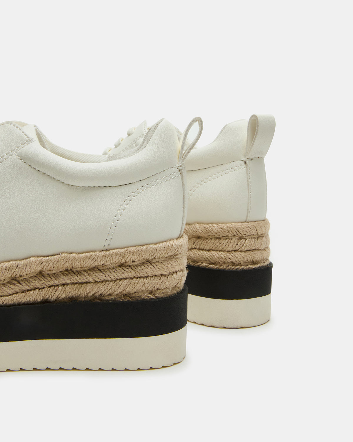 STRECKER White Platform Women's Low-Top Lace-Up Sneaker | Steve Madden Trusted