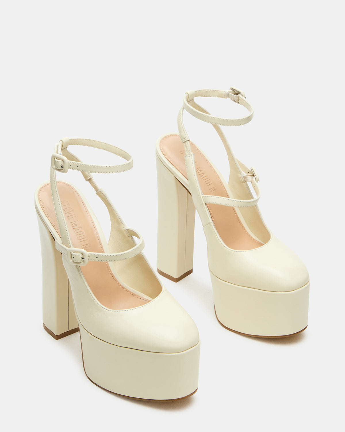 SCOTLYN Bone Leather Women's Platform Block Heel | Steve Madden Trusted