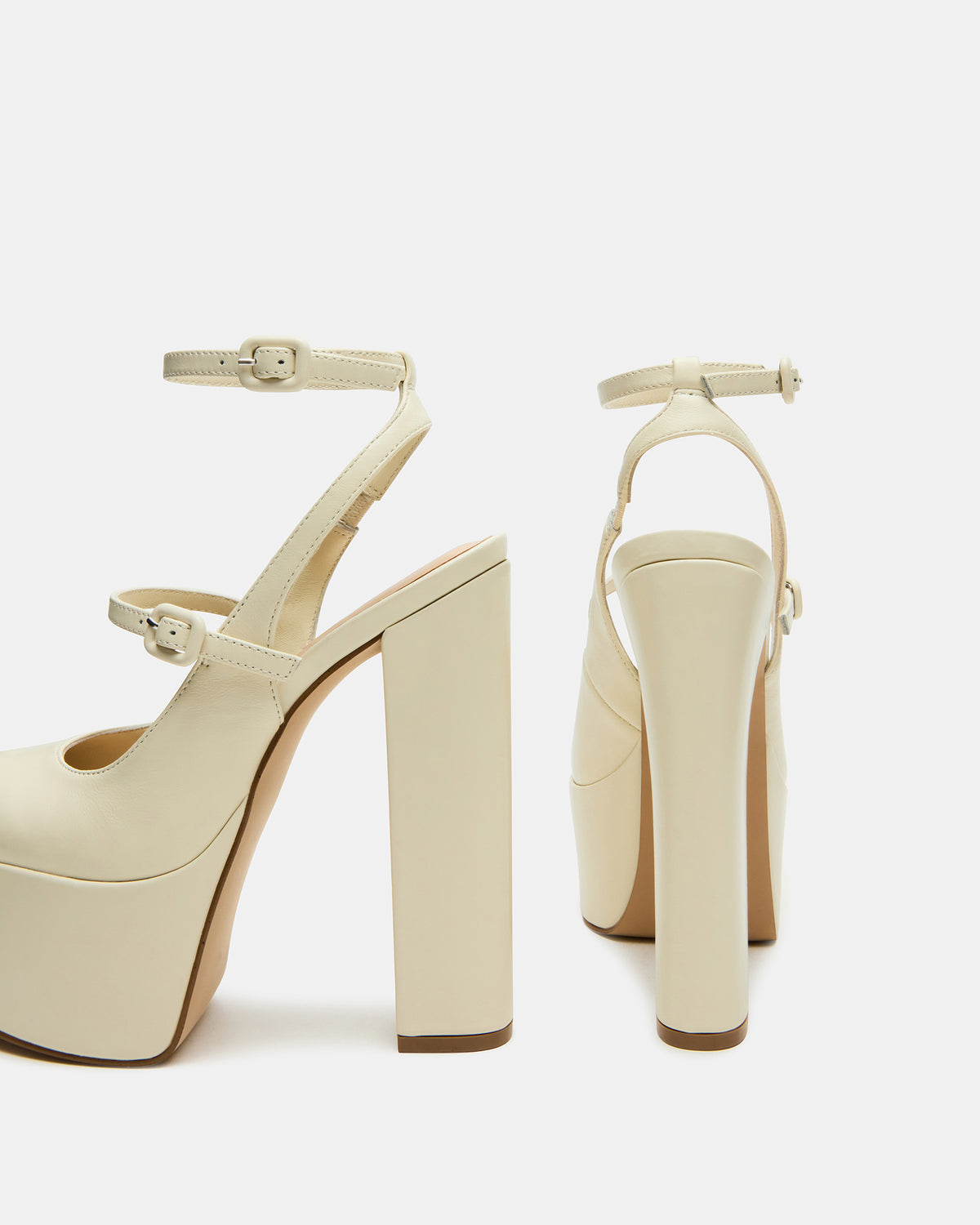 SCOTLYN Bone Leather Women's Platform Block Heel | Steve Madden Trusted