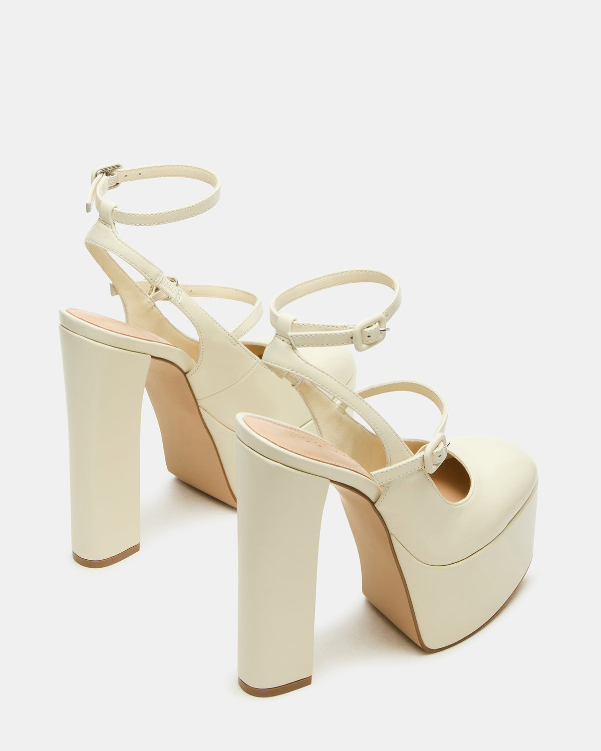 SCOTLYN Bone Leather Women's Platform Block Heel | Steve Madden Trusted