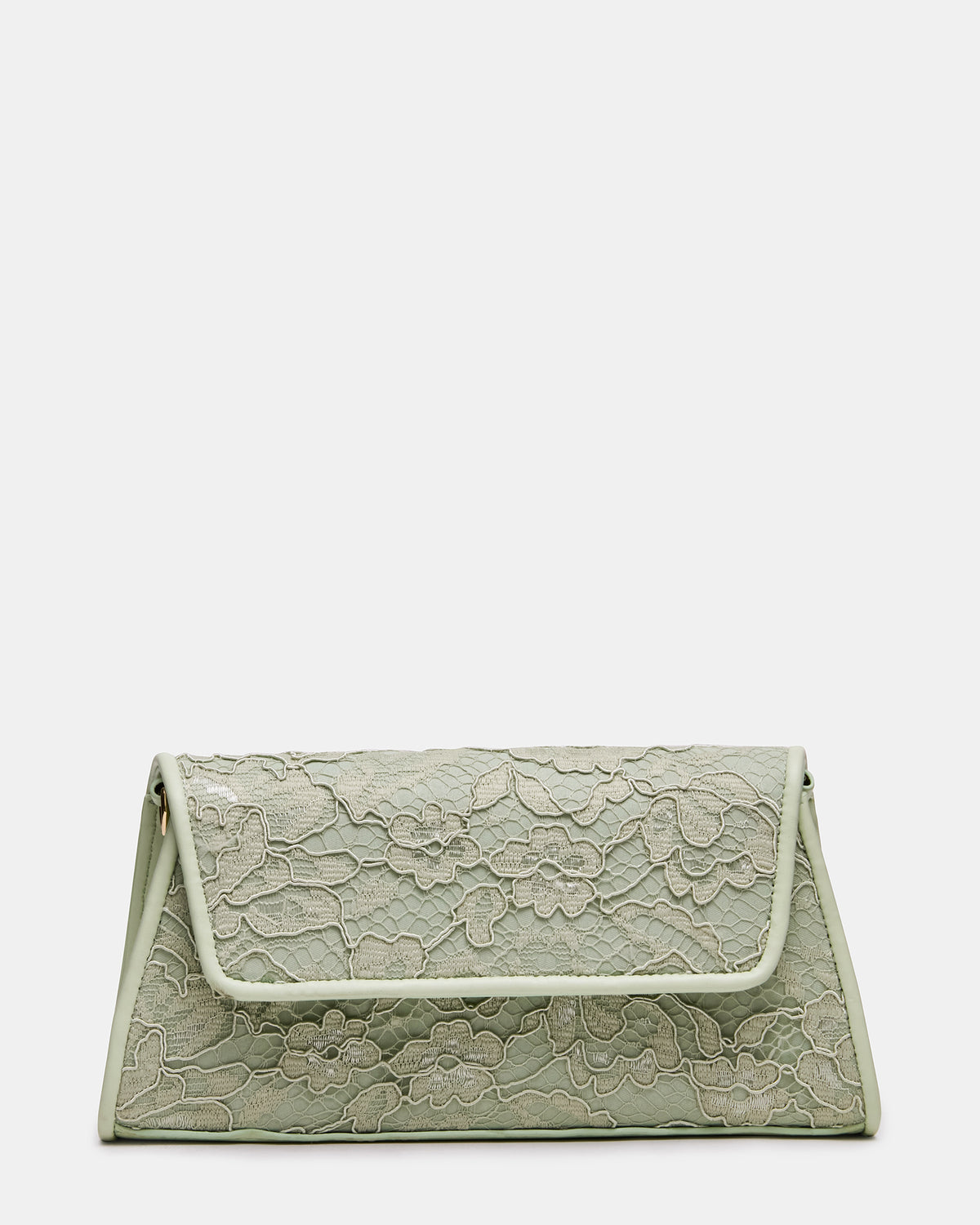 AVANT Bag Pistachio French Binding Trapezoid Crossbody Clutch Handbag | Steve Madden Premium